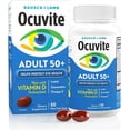 thumbnail image 2 of Ocuvite Adult 50 Plus Eye Vitamin And Mineral Supplement, Soft Gels, 50 Softgels, 2 of 5