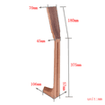 thumbnail image 3 of Mástil de Caoba Cuello de Guitarra Acústica Inacabado para Reemplazo de Guitarra SM SunniMix Mástil de guitarra acústica, 3 of 8