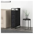 thumbnail image 6 of Drevy 4 Drawer Narrow Dresser Storage 4 Tier Organizer Tower Unit Vertical Sturdy Steel Frame Removable Wooden Top for Bedroom Closets Hallway Entryway Laundry Room YLZ4B3…, 6 of 6
