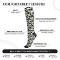 thumbnail image 3 of Bixox Sea ​​Urchin Print Compression Socks,Compression Socks Women & Men Circulation for Medical,Running,Athletic, 3 of 7