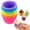 AS SHOW, variant on Reusable Silicone Baking Cups, BPA Free Muffin Liners, Dishwasher Safe, 2.76 x 2.13, Multicolor, Pack of 12