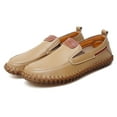 thumbnail image 3 of Men's Casual Loafers Slip On Leather Shoes Lightweight Driving Shoes Moccasins Classic Penny Loafer Flats Boat Shoes Outdoor Walking Shoes, 3 of 14