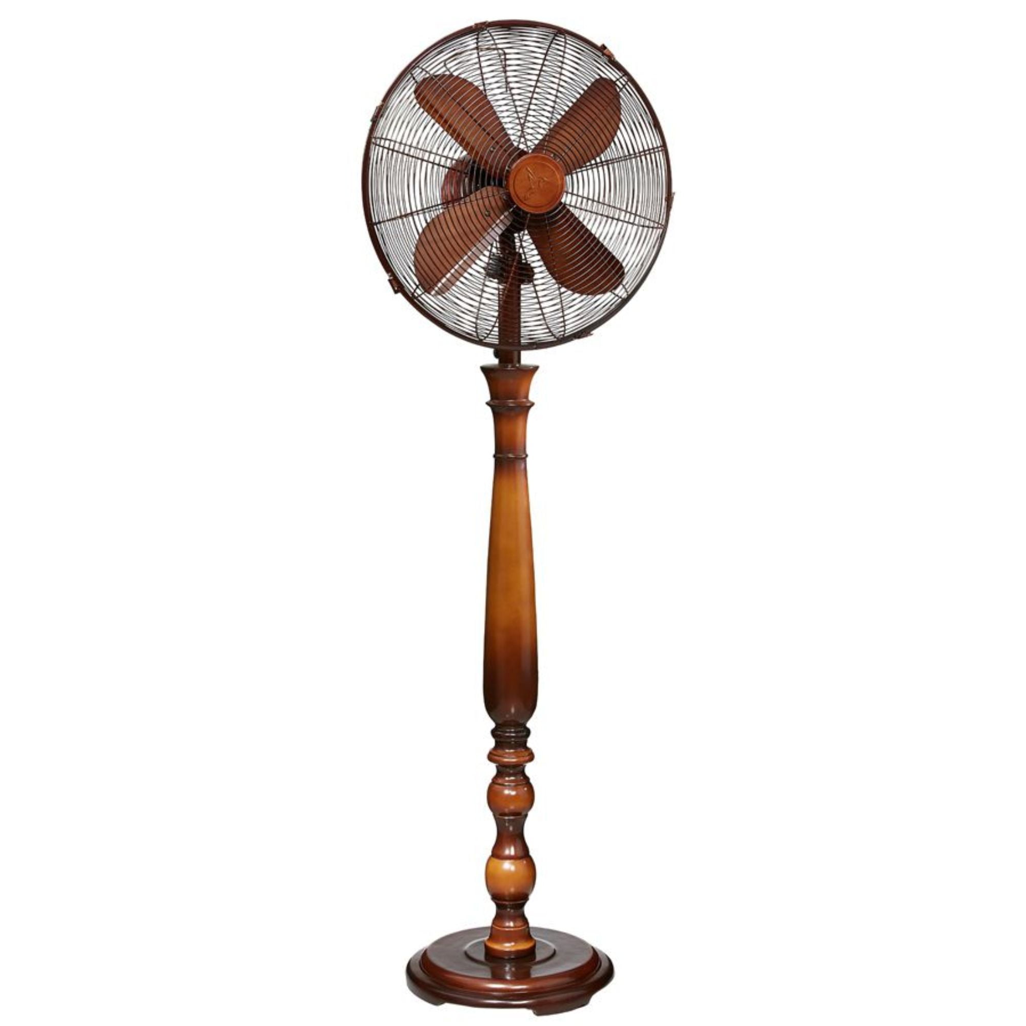 55" Brown Contemporary Sutter Standing Floor Fan