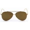 thumbnail image 2 of Elite - Mirrored Oversized Aviator Sunglasses for Men and Women with Flat Mirror Lens, 2 of 3