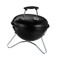 thumbnail image 4 of Parrilla de carbón para barbacoa, parrilla para cocinar al aire libre, parrilla de leña portátil con termómetro, parrilla para barbacoa para reuniones, 4 of 7