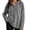 Gray, variant on CQONEPT Waffle Knit Hoodies for Women Lightweight Comfy Pullover Tops Drawstring Long Sleeve Loose Fall Fashion Sweatshirts Blouse Beige M