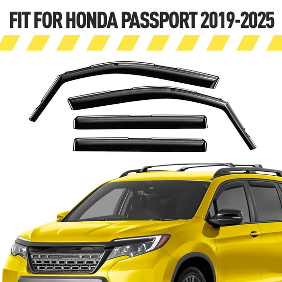 AEROGUYS Extra Durable Window Deflectors In-Channel Window Visors Rain Guards Fit for Passport 2019-2025, Sun Visors, Wind Vent for Shades, Exterior Car Accessories - 4 pcs. AG0855