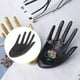 thumbnail image 4 of Expositor de joyas de resina con forma de maniquí de manos de Buda para anillos Negro, 4 of 9