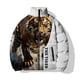thumbnail image 2 of Chaquetas de invierno para hombre, ropa holgada de algodón, ropa para hombre, abrigos estilo callejero Harajuku con estampado de pantera y león, abrigo para hombre, parka para el frío, 2 of 5