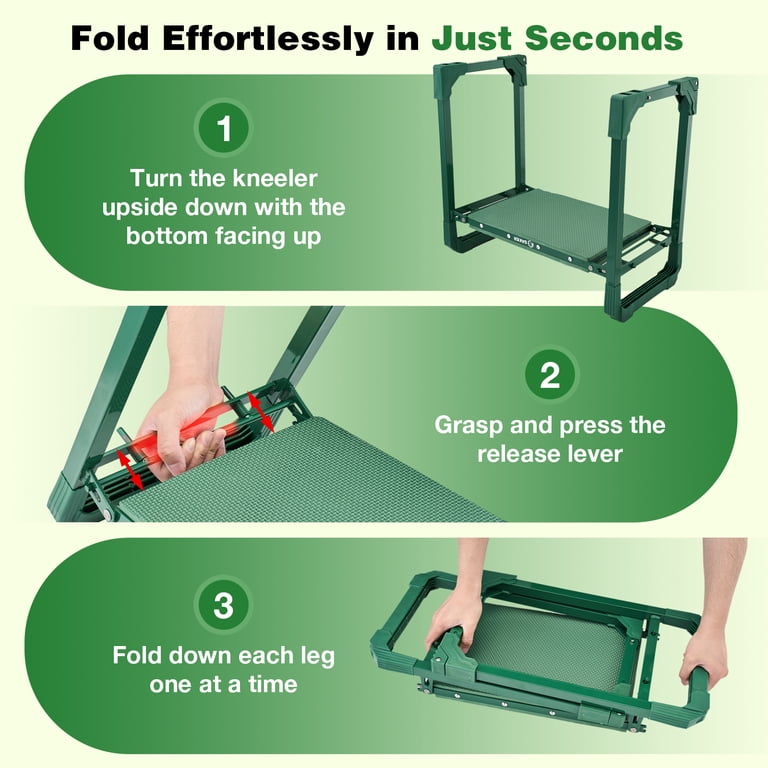 Saker Foldable Garden Kneeler and Seat, 400 lb Capacity photo 7