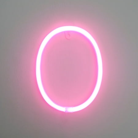 

ZBFJINX LED Letter Lights Light Up Plastic Letters Standing Hanging Warm Pink Light