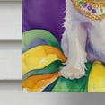 thumbnail image 3 of Westie King of Mardi Gras House Flag, 3 of 7
