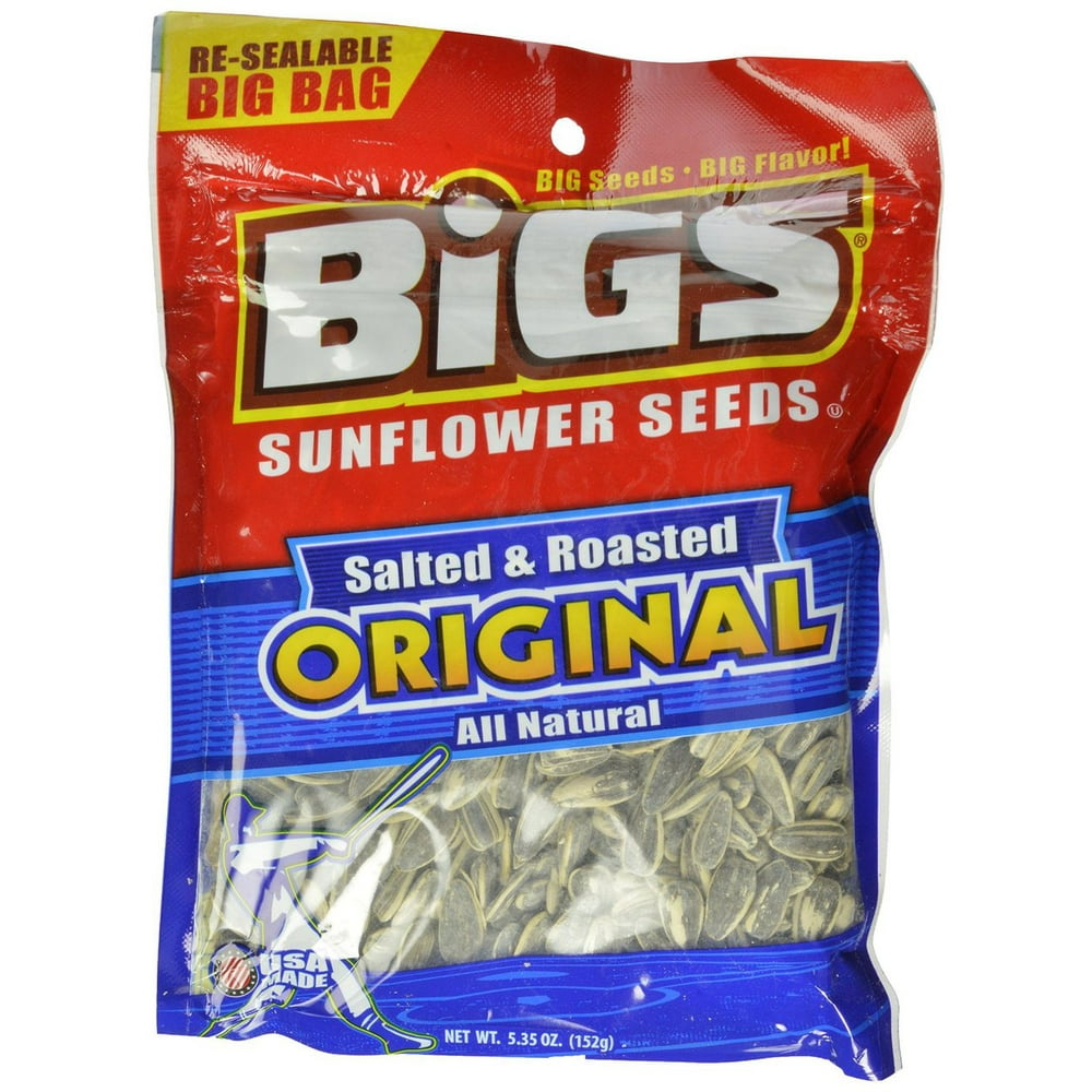 48 PACKS BIGS Original Salted & Roasted Sunflower Seeds, 5.35Ounce
