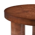 thumbnail image 3 of Noble House 31.5" Modern Round Coffee Table,Burl Veneer Finish,Walnut, 3 of 7