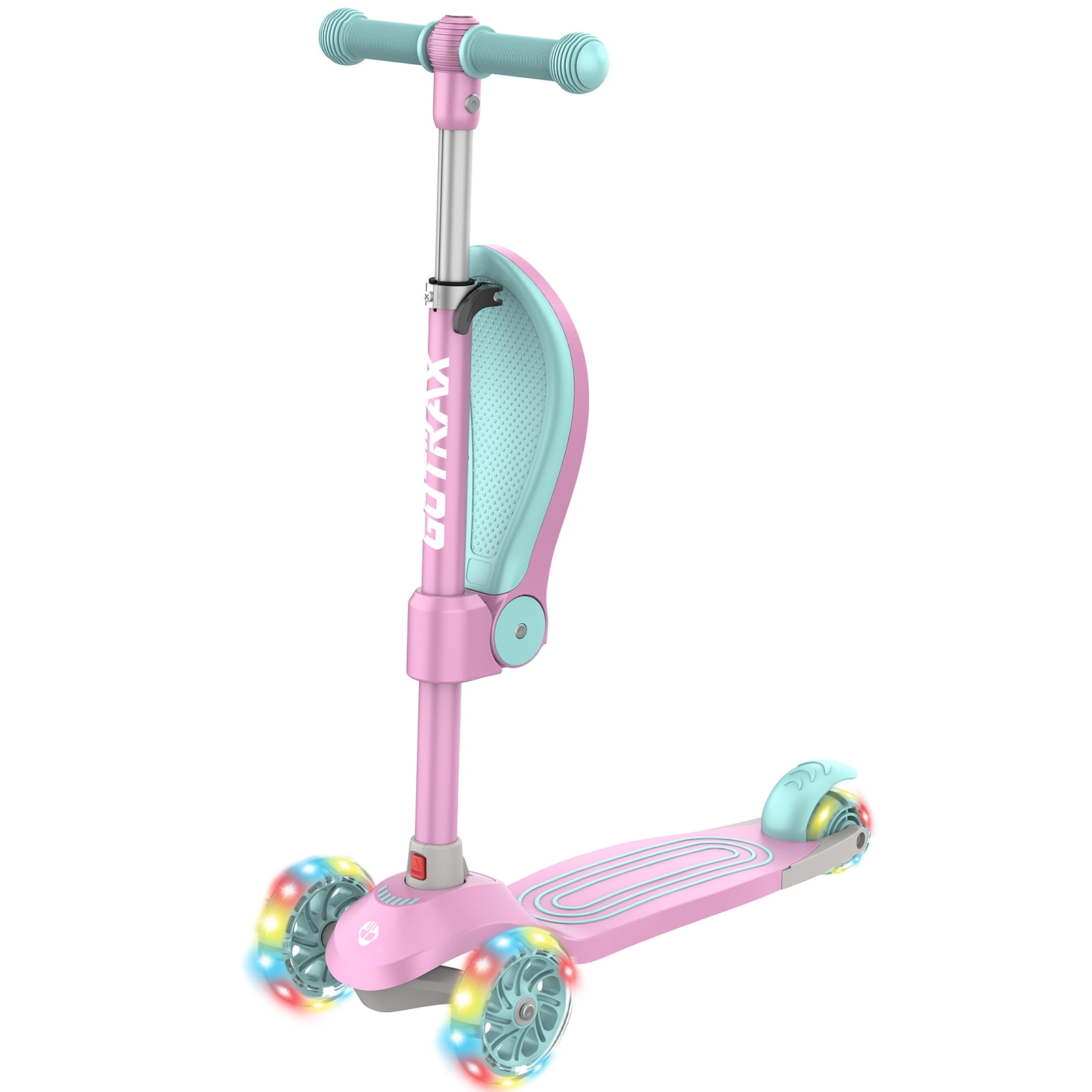 GOTRAX BoblooPro 3-Wheel Light-Up Kick Scooter For Kids Ages 3-8