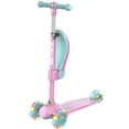 thumbnail image 2 of GOTRAX BoblooPro 3-Wheel Light-Up Kick Scooter For Kids Ages 3-8, with Folding Adjustable/Rmovable Seat, Pink, 2 of 5