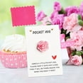 thumbnail image 4 of Pink Gradient Glitter Rose Pocket Cuddle Card Delicate Paper Card For Crafting Scrapbooking Or Gift Tags Compact 3G Design Fits In Envelopes #9b5GQ, 4 of 7