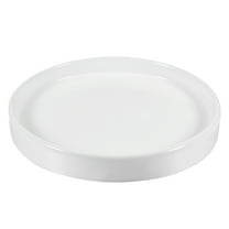 Unique Bargains Round Ceramic Plant Saucer Flower Drip Tray for Gardening White 6.5"