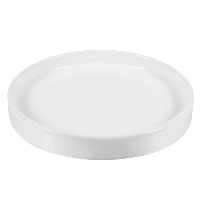 Uxcell Round Ceramic Plant Pot Saucer Flower Drip Tray for Gardening White 16.5cm
