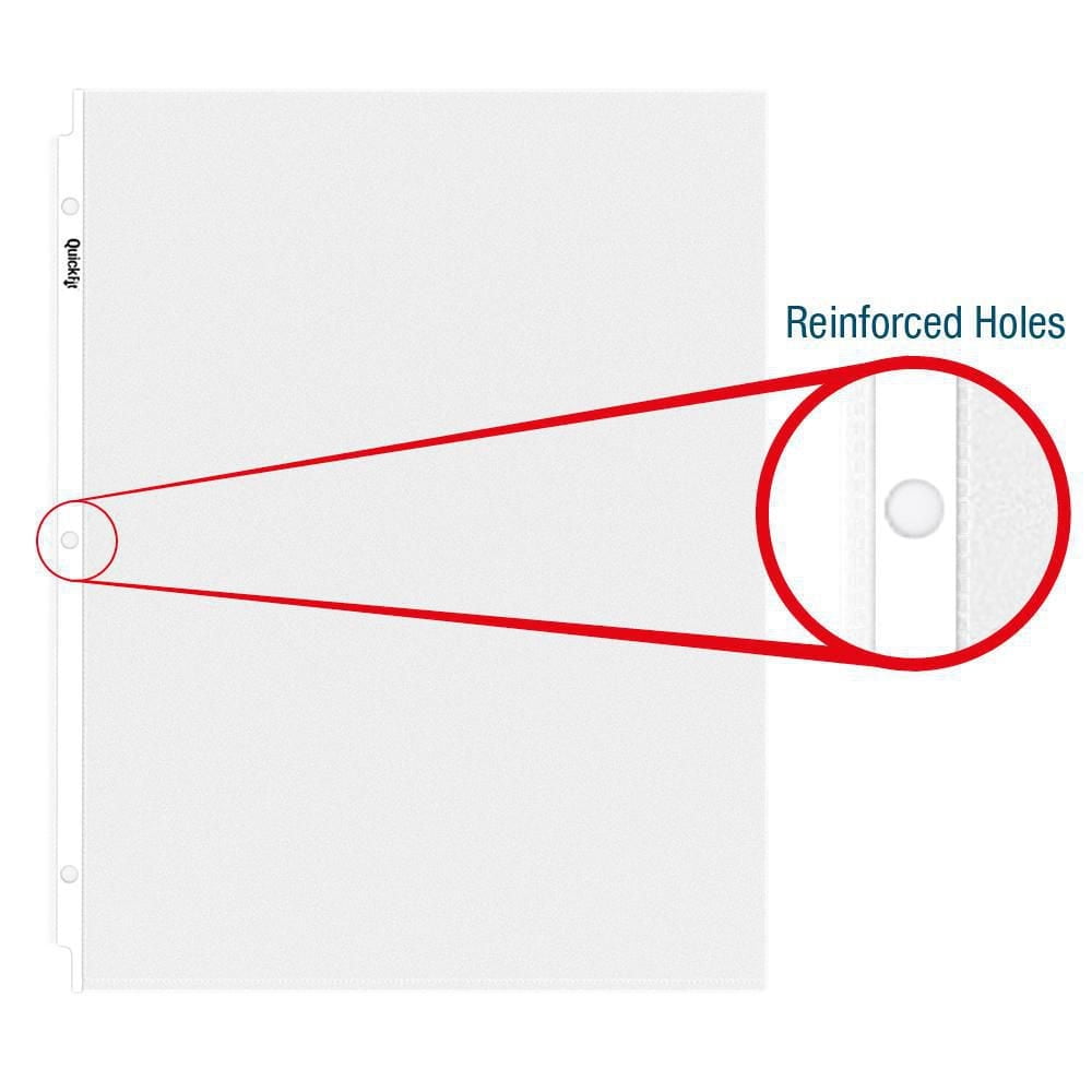 QuickFit® Ultra Heavy Weight Top Load Sheet Protectors, Clear, 225 Pack