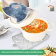 thumbnail image 3 of Yayeee Pot Holders Kitchen Heat Resistant with Pocket 7"x9.8" Cotton Oven Cooking Hot Pads, Trees in The Night, 3 of 7