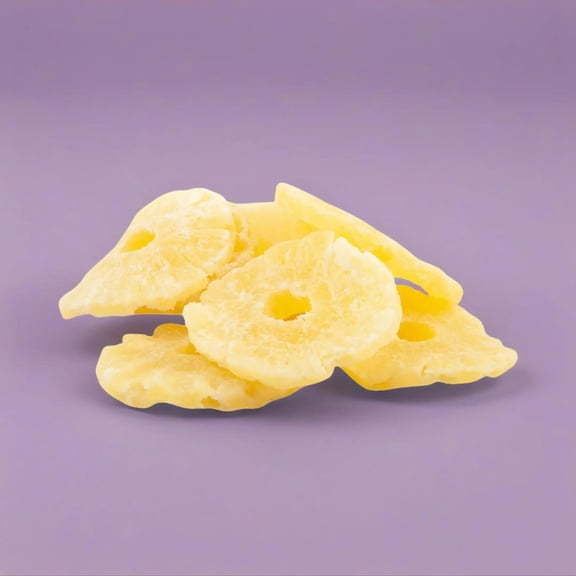 Snack Delight Sweet Dried Pineapple Rings, Candied Tropical Fruit Snack, Perfect for Snacking and Baking, 2 Pound