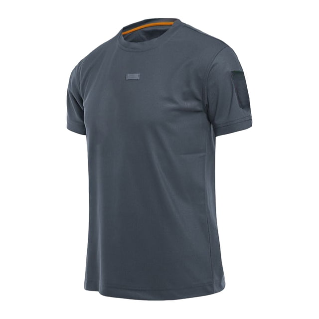 pstuiky Camisas de manga corta para hombre, Camiseta informal de manga corta con cuello redondo y solapa de color liso para hombre camisetas de hombre s