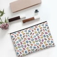thumbnail image 6 of Susaid Colorful Numbers Print Makeup Mini Bags for Women Multi Color Cosmetics Bag Travel Toiletry Bag Pencil Pouch Blank Makeup Bags with Zipper, 6 of 7