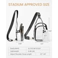thumbnail image 4 of Clear Sling Bag for Stadium Events, Clear Purse for Women, Stadium Approved Crossbody Handbag for Concerts Sports Fan, 4 of 6