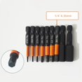 thumbnail image 2 of Lefu 9pcs Hexagon Screwdriver Bit Quick Change Impact Driver Power Drill Length 50mm, 2 of 10