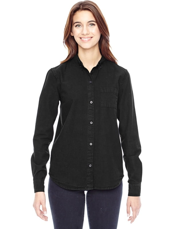 Alternative 6421 Ladies Work Shirt Vintage Black Medium