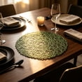thumbnail image 6 of Hyknon Natural Straw Round Placemat, 15 Inch Heat Resistant Non Slip Plate Chargers, Boho Farmhouse Rustic Woven Place Mats, Durable Rattan Wicker Table Mats with Ball Trims for Kitchen Dining Table, 6 of 6