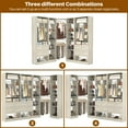 thumbnail image 5 of Homieasy 87.2" Large Corner Closet Organizer - 3 Sets with 4 Drawers, 4 Rods & Heavy-Duty 2000+ lbs Capacity,White Oak, 5 of 7