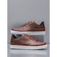 thumbnail image 3 of White Colorblock Skate Shoes For Men, Lace-Up Front Minimalist Sneakers Manfinity Basics, 3 of 3