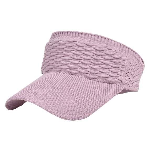 AirLoni visor hats for women Rough Straw Paper Korean Style Foldable Wide Brim UV Sunscreen For Summer Outing Riding Travel Lightweight Casual sun hats Hiking Hat Pink,One Size