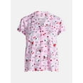 thumbnail image 5 of Peanuts Women's Valentine's Day Shorty Pajama Set, 2-Piece, Sizes XS-3X, 5 of 5
