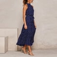 thumbnail image 5 of Vestido HUOGUO, a la moda, de verano, sin mangas, halter, para mujer, 5 of 5