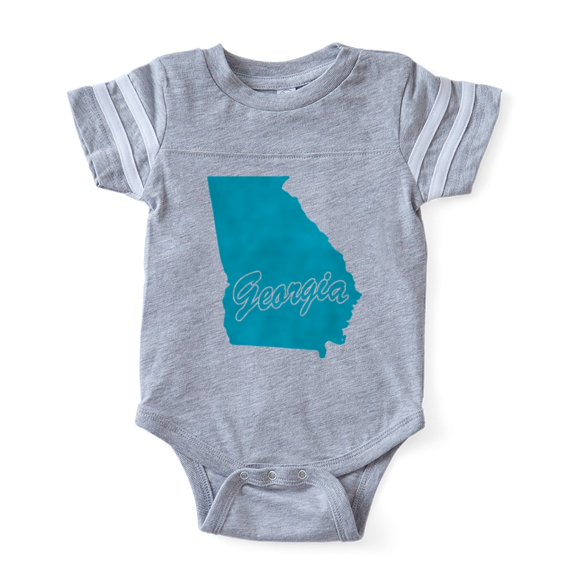 CafePress - 4 3 Georgia - Cute Infant Baby Football Bodysuit