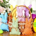 thumbnail image 5 of Set of 6 Fabric Easter Bunnies, Assorted Pastel Hanging Rabbit Ornaments for Garland, Party Decor & Spring Home Deco Multicolor, 5 of 5