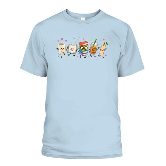 Cute Librarian Doodle Shirt, Back To School Book Lover Graphic Tee , Gift for Teacher