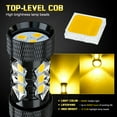 thumbnail image 6 of Pair 50W 4500K 5202 LED Fog Light Bulbs Plug&Play Bright H16 Fog Lamp Golden Yellow, 6 of 11