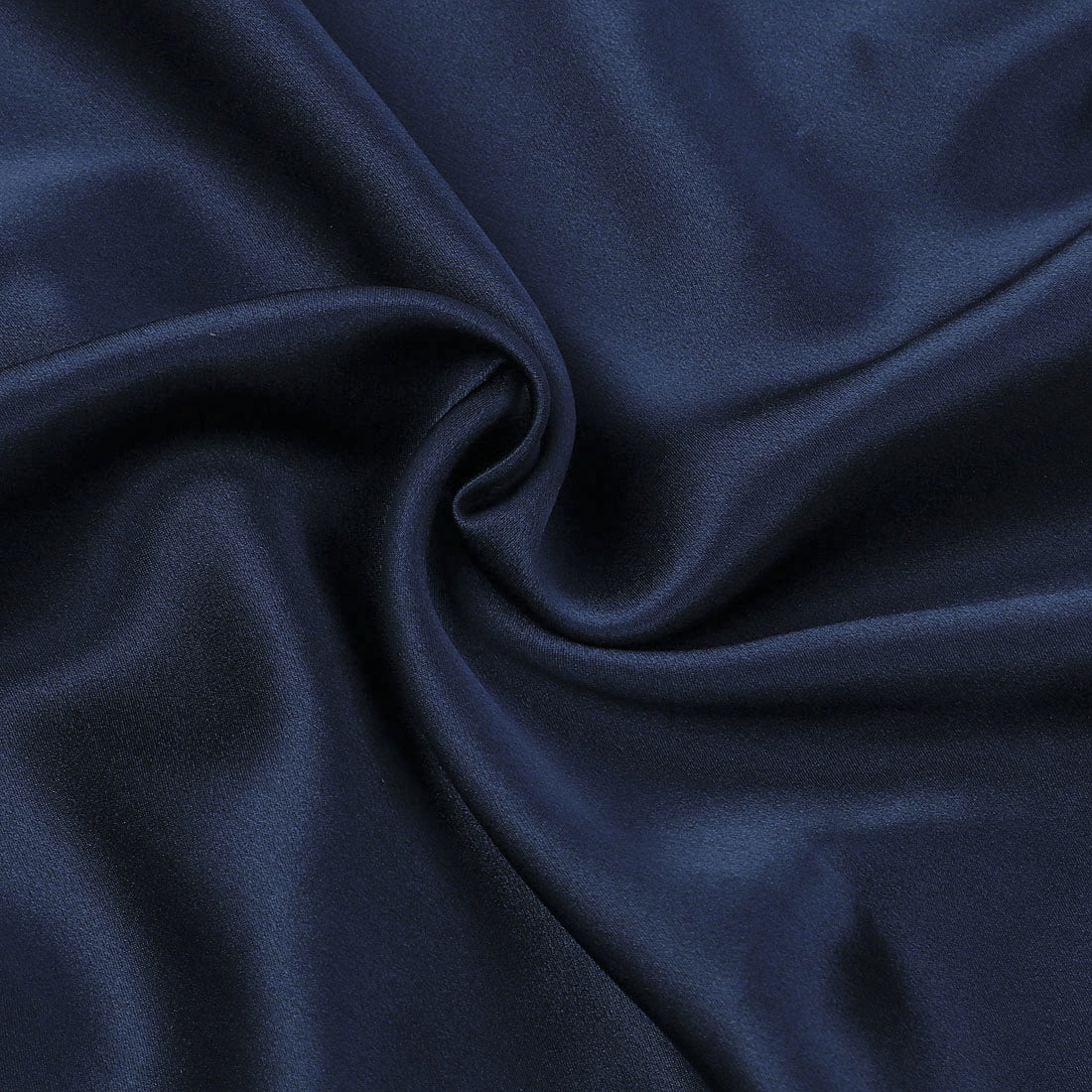 PiccoCasa 1pc Soft  Pillowcase 100% Silk Solid Pillow Case Non-Standard Navy Blue