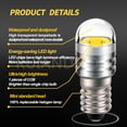 thumbnail image 3 of Ruiandsion E10 Base LED Upgrade Bulb 2W 3V Warm White Replacement for Lamps Flashlights Torch Light Bulbs 2pcs, 3 of 6
