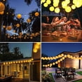 thumbnail image 2 of Guirnalda de luces solares para exteriores - 7 m - 50 LED - Resistente al agua - Guirnalda de luces solares para jardín, balcón, patio, boda, Navidad, fiesta (blanco cálido), 2 of 5
