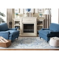 thumbnail image 3 of SAFAVIEH Micro-Loop Braylon Floral Area Rug, Ivory/Blue, 4' x 6', 3 of 11