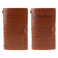 thumbnail image 4 of Vintage Engraved Faux Leather Journal Notebook Diary to Grandson Granddaughter Travel Notepad Gift 20x12cm, 4 of 11
