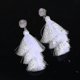 thumbnail image 3 of Pendientes con borlas en capas Yuxing Estilo bohemio Juego de 3 Color amarillo + blanco + rosa, 3 of 4