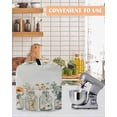 thumbnail image 4 of Spring Floral Stand Mixer Dust Cover with Storage Pocket & Handles, Eucalyptus Leaf Summer Botanical Fits All Tilt Head & Bowl Lift Kitchen Appliance Cover Organizer Bag Accessories, 6-8 Quart, 4 of 6