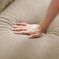 thumbnail image 5 of 49" Compact Loveseat Sofa with Tufted Design, Breathable Linen Fabric, and Throw Pillows for Small Spaces, 5 of 7
