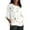 White, variant on Tshirt Femme Fashion Spring Summer Printed Split Sleeve Round Neck Loose Casual Womens Shirt Sky Blue XXXXL